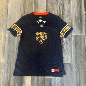 Blue and Gold Ladies Chicago Bears Jersey Size S Vintage Apparel Game Day Wear